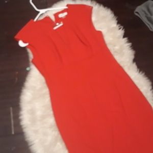 Red Calvin klein dress